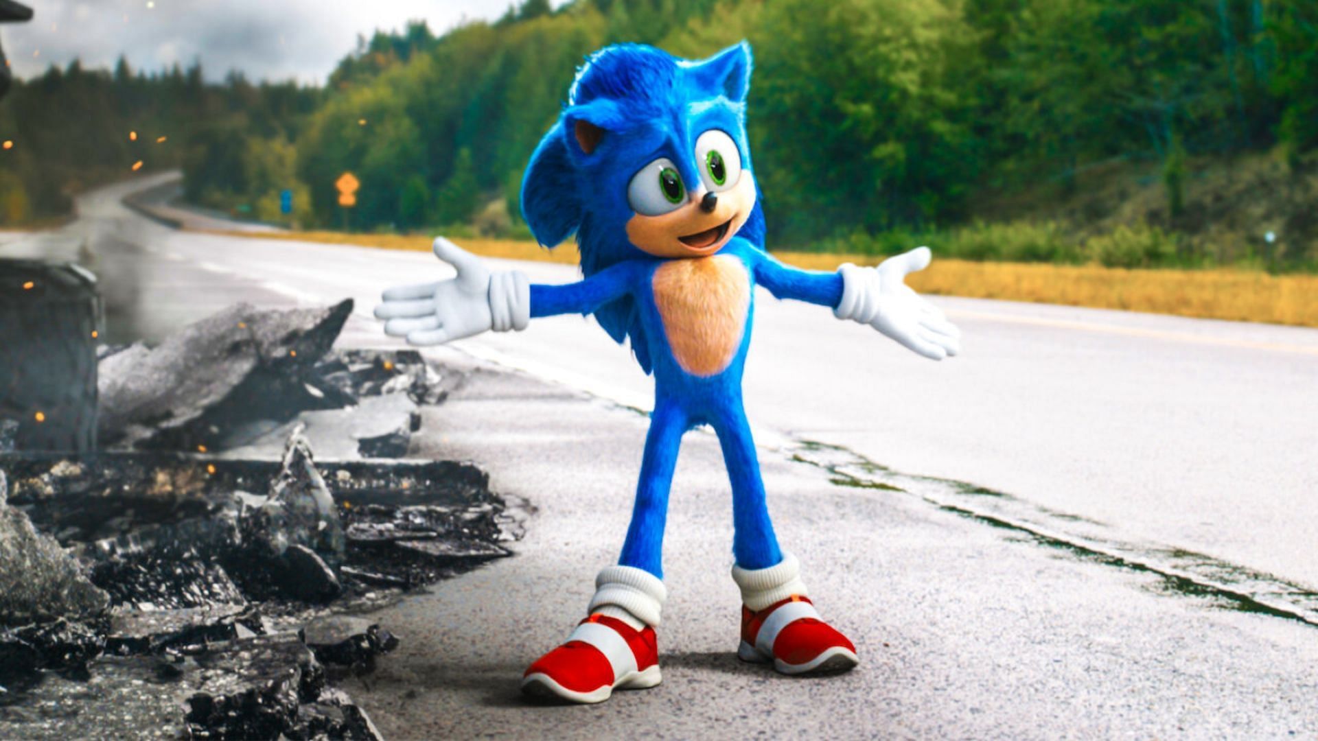 Ben Schwartz voices Sonic (Image via Netflix)